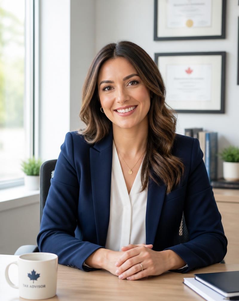 TaxCap advisor at her desk